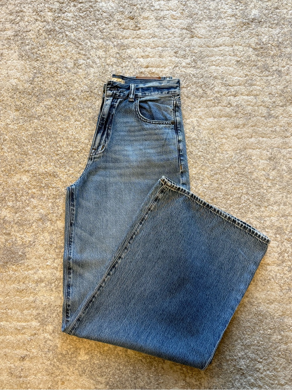 Madewell Light Blue Wide Leg Jeans